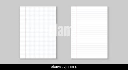Notebook icon in flat style. Paper sheet vector illustration on isolated background. Page sign business concept. Stock Vector