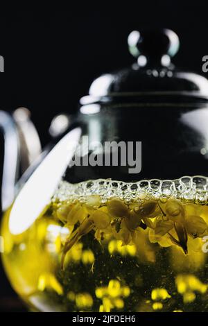 Boiled pure jasmine tea, a traditional Chinese beverage - stock photo Stock Photo