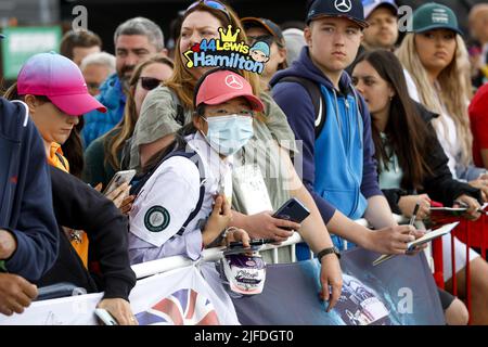 during the Formula 1 Lenovo British Grand Prix 2022, 10th round of the 2022 FIA Formula One World Championship, on the Silverstone Circuit, from July 1 to 3, 2022 in Silverstone, United Kingdom - Photo: Dppi/DPPI/LiveMedia Stock Photo