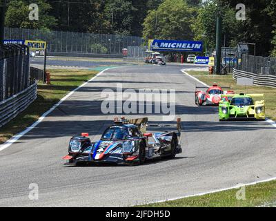 Monza, Italy. 01st July, 2022. 88 AF CORSE ITA G Oreca 07 - Gibson PRO/AM Francois Perrodo (FRA) B Nicklas Nielsen (DNK) G Alessio Rovera (ITA) during Endurance - ELMS Fp1 Monza, Italy July 1 2022 Credit: Independent Photo Agency Srl/Alamy Live News Stock Photo