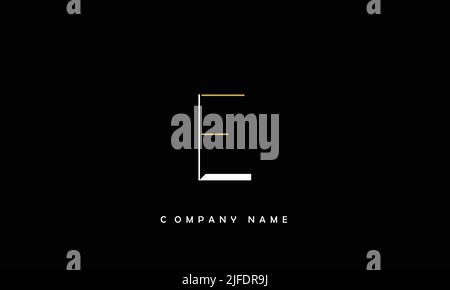 LF, FL Abstract Letters Logo Monogram Stock Vector