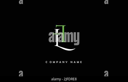 LF, FL Abstract Letters Logo Monogram Stock Vector
