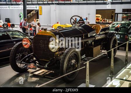 SINSHEIM, GERMANY - MAI 2022: black Dr. Maybach cabrio 1907 300ps Stock Photo