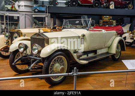 SINSHEIM, GERMANY - MAI 2022: white Rolls-Royce Silver Ghost cabrio 1921 75ps Stock Photo