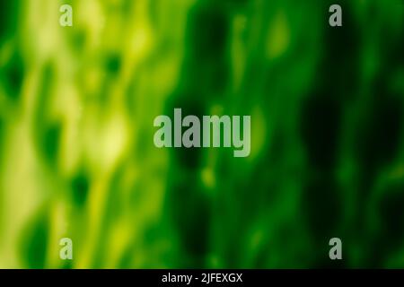 Acid abstract background in green tones. A soft blur of bright fluidity. Backdrop Stock Photo
