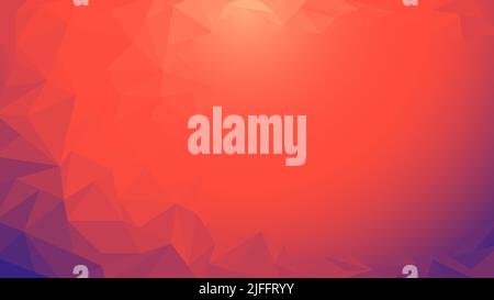 Abstract red and blue geometric polygonal background and texture. Vector illustration Stock Vector