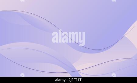 Abstract background blue wave shape layer with curved lines decoration. Vector illustration Stock Vector
