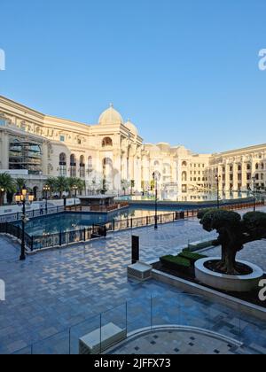 Place Vendome Mall is a new mall located in the city of Lusail. The design is an open concept and is inspired by classic French-style architecture. Stock Photo