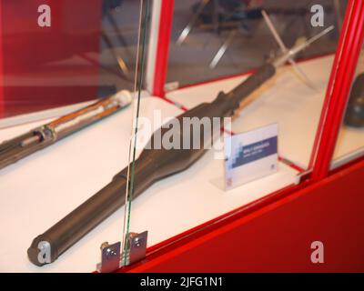 Military, Shooting RPG anti tank grenade launcher. war trophy. military ...