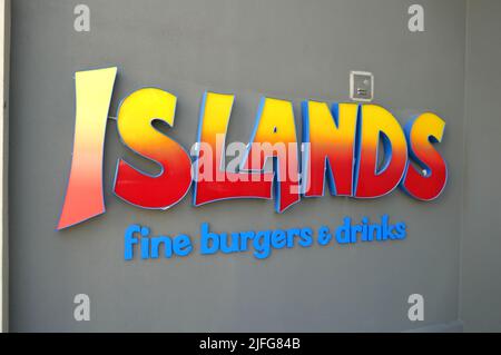 Los Angteles California, USA 29th June 2022 Islands Restaurant at Howard Hughes Los Angeles HHLA Howard Hughes Center at 6081 Center Drive in Los Angeles, California, USA. Photo by Barry King/Alamy Stock Photo Stock Photo