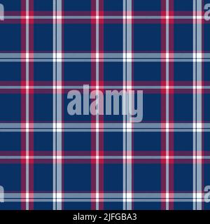 Plaid Seamless. Pastel gingham pattern. Background for memory day, independens usa. Wallpaper, blanket. Stock Vector