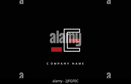LE, EL Abstract Letters Logo Monogram Stock Vector