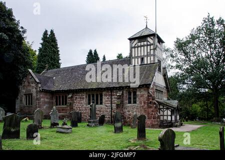 St Mary and All saints church Whitmore Staffordshire Stock Photo