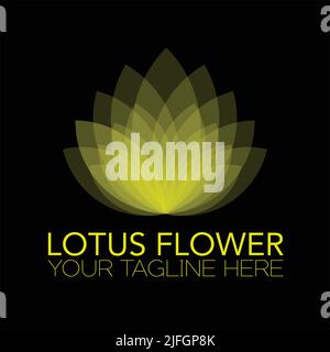 Lotus flower logo Stock Vector