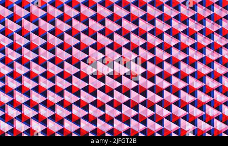 Red, pink and dark blue abstract background with triangular elements geometric 3d texture. Vector illustration Stock Vector