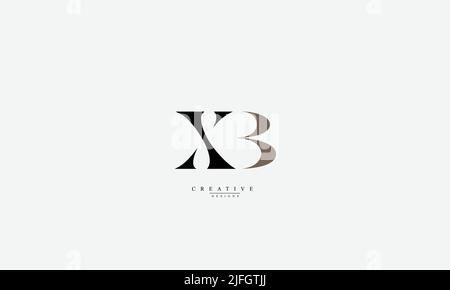 Alphabet letters Initials Monogram logo XB BX X B Stock Vector