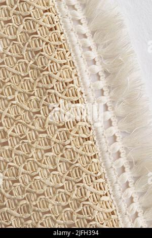 Weave texture or weave pattern background in macro style Stock Photo
