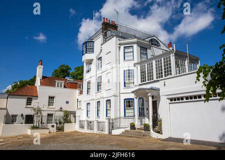 London, UK - May 19th 2022: View of the stunning Admirals House and Grove Lodge, in the affluent area of Hampstead in London, UK. Stock Photo