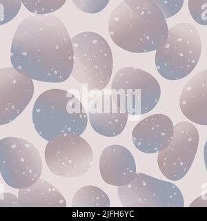 Vector Blurred Watercolor Effect Pebble Seamless Print or Fabric Pattern Stock Vector