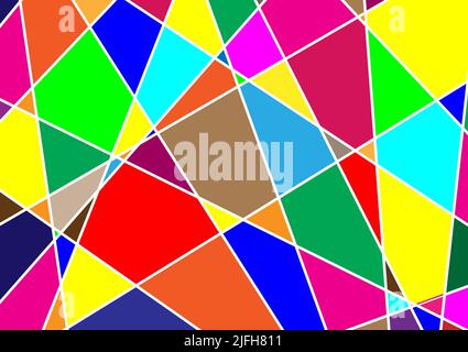 Abstract background mosaic rectangle mirror polygon wallpaper backdrop poster art graphic design pattern vector illustration Stock Vector