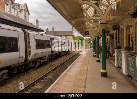 Knaresborough Rail Station on the York to Harrogate line Stock Photo