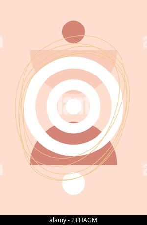 Vector illustration. Abstract design with doodles and various shapes. Stock Vector