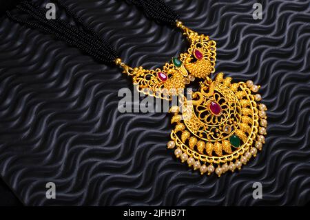 Temple Gold Necklace ( Mangalsutra) and 