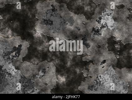 dark eroded black and grey wallpaper Stock Photo