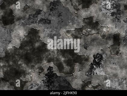 dark eroded black and grey wallpaper Stock Photo