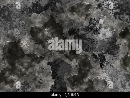 dark eroded black and grey wallpaper Stock Photo