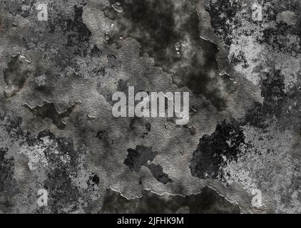 dark eroded black and grey wallpaper Stock Photo