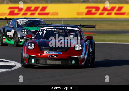 Silverstone, UK. 1st July, 2022. #11 Clement Mateu (F, CLRT), Porsche Mobil 1 Supercup at Silverstone Circuit on July 1, 2022 in Silverstone, United Kingdom. (Photo by HIGH TWO) Credit: dpa/Alamy Live News Stock Photo