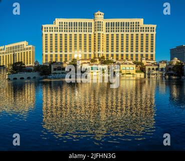 The Bellagio Hotel, Early Morning in Las Vegas, NV on April 27