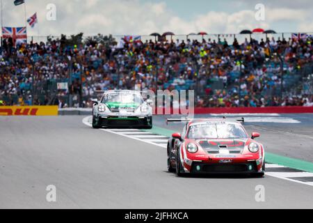 Silverstone, UK. 3rd July, 2022. #11 Clement Mateu (F, CLRT), Porsche Mobil 1 Supercup at Silverstone Circuit on July 3, 2022 in Silverstone, United Kingdom. (Photo by HIGH TWO) Credit: dpa/Alamy Live News Stock Photo