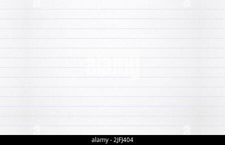 Detailed lined blank sheets of meduim horizontal lines notebook paper for background and texture Stock Photo