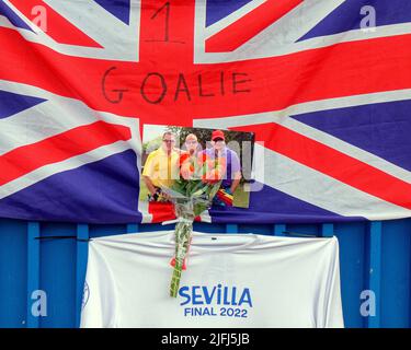 Glasgow, Scotland, UK 3rd  July, 2022.  Andy Goram tributes at rangers Ibrox stadium to “the Goalie”. Credit Gerard Ferry/Alamy Live News Stock Photo