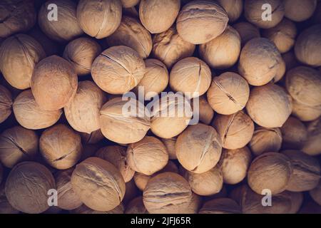 Natural walnut background pattern texture Stock Photo
