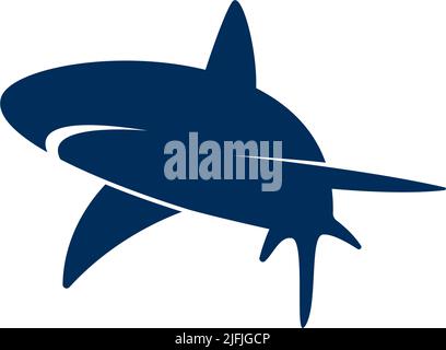 Shark icon logo design illustration template vector Stock Vector