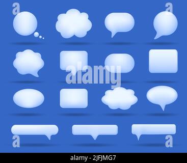 Various 3d bubbles Stock Vector