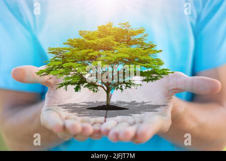 Volunteer people giving hands sign for help support charity the world community or environment saving concept. Stock Photo