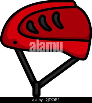 Climbing Helmet Icon. Editable Bold Outline With Color Fill Design. Vector Illustration. Stock Vector