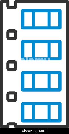 Diode Smd Component Tape Icon. Editable Bold Outline With Color Fill Design. Vector Illustration. Stock Vector