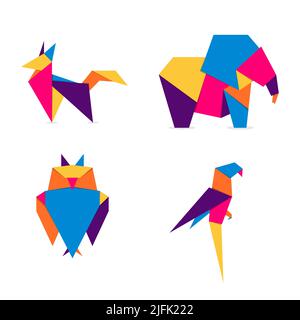 Set animals origami. Abstract colorful vibrant animals logo design. Animal origami Stock Vector Image & Art - Alamy Set animals origami. Abstract colorful vibrant animals logo design. Animal origami Stock Vector Image & Art - Alamy