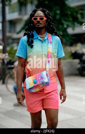 Street style, Kodak Black arriving at Rhude Spring-Summer Menswear 2023  show, held at UPMC, Paris, France, on June 22nd, 2022. Photo by Marie-Paola  Bertrand-Hillion/ABACAPRESS.COM Stock Photo - Alamy