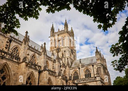 Selby town centre, Selby Abbey Stock Photo