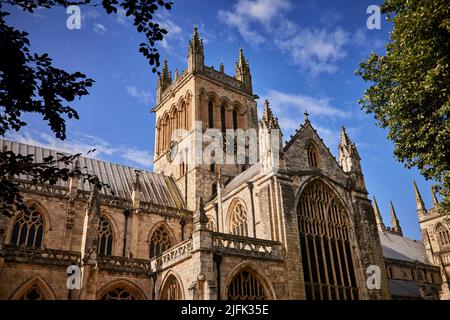 Selby town centre, Selby Abbey Stock Photo