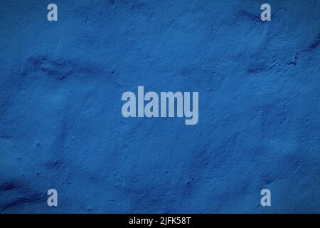 Blue concrete or cement material in abstract wall background texture. Stock Photo