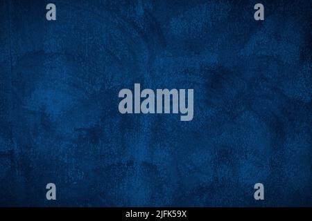 Blue concrete or cement material in abstract wall background texture. Stock Photo