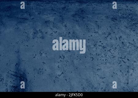 Blue concrete or cement material in abstract wall background texture. Stock Photo