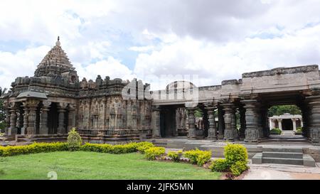 View of Shrine and Mandapa of Mahadeva Temple, Itagi, Koppal, Karnataka,  India Stock Photo - Alamy